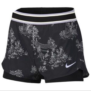 Nike CourtFlex Tennis Shorts w/toile print